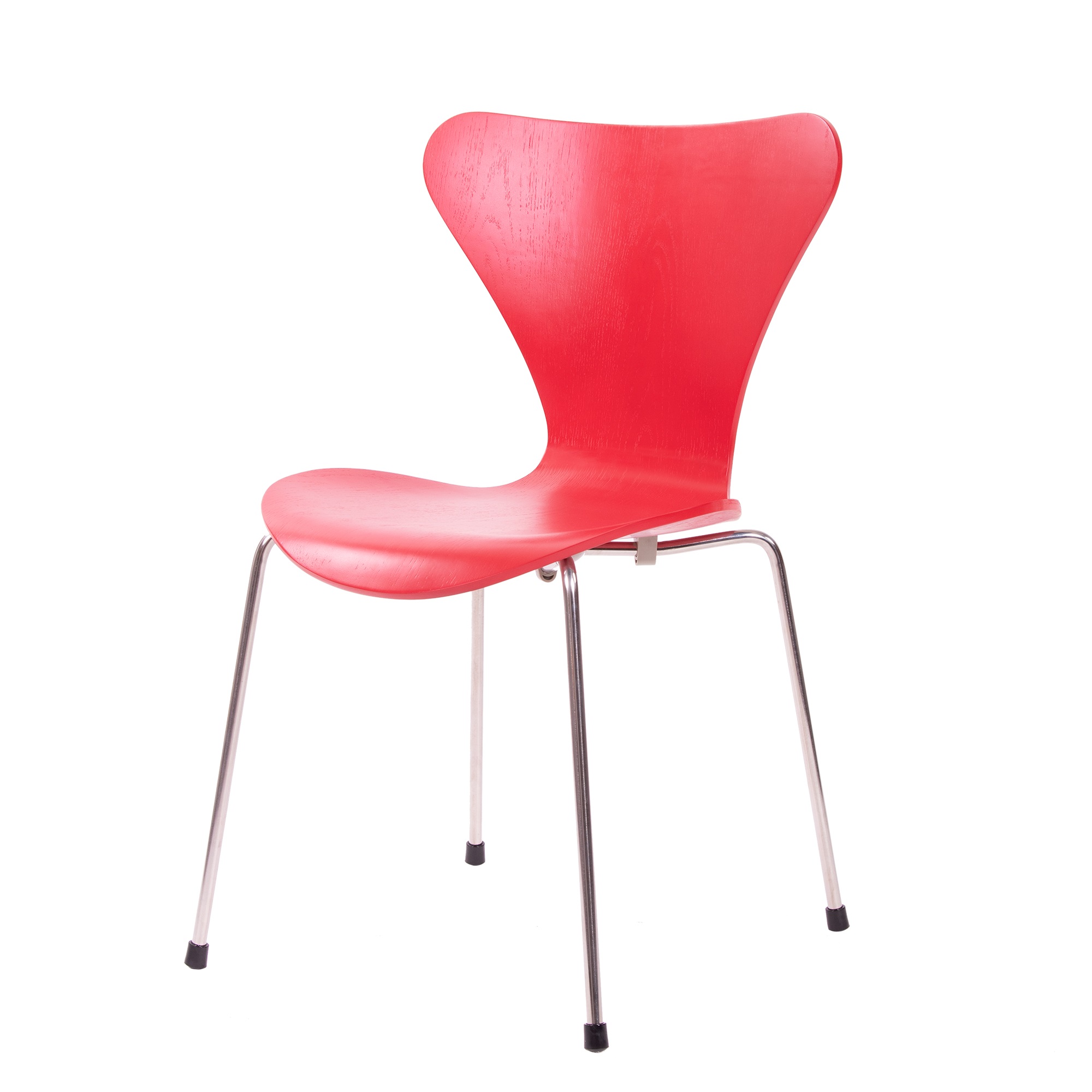 Arne Jacobsen style, Esszimmerstuhl Butterfly series rot