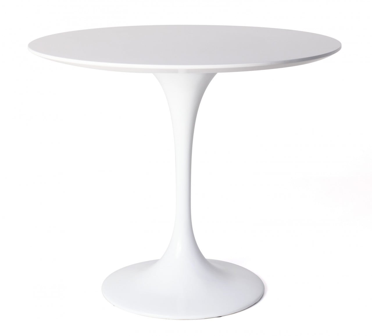 Eero Saarinen style, Esstisch Tulip Table 80cm weiß (matt)