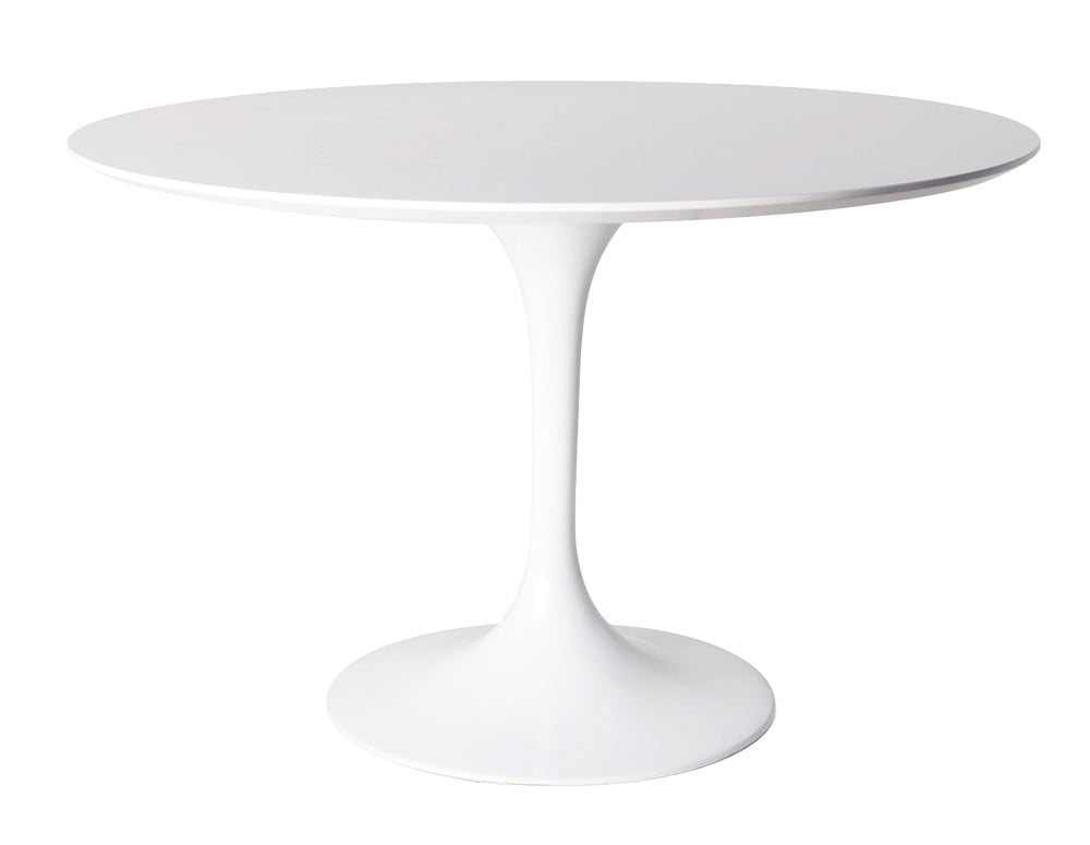 Eero Saarinen style, Esstisch Tulip Table 100cm weiß (matt)