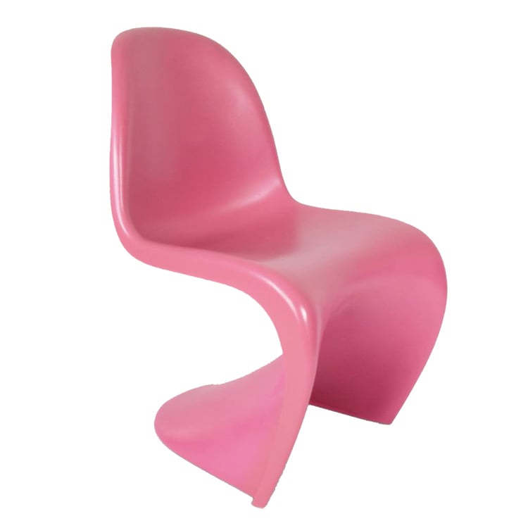 Verner Panton style, Esszimmerstuhl Panton stuhl glänzend rosa