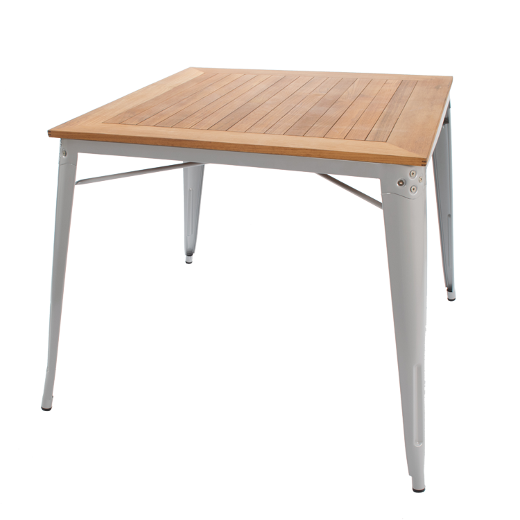 Xavier Pauchard style, Esstisch Outdoor-Tisch im Tolix-Stil grau